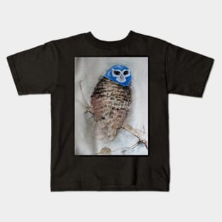 Blue Owl of Doom Kids T-Shirt